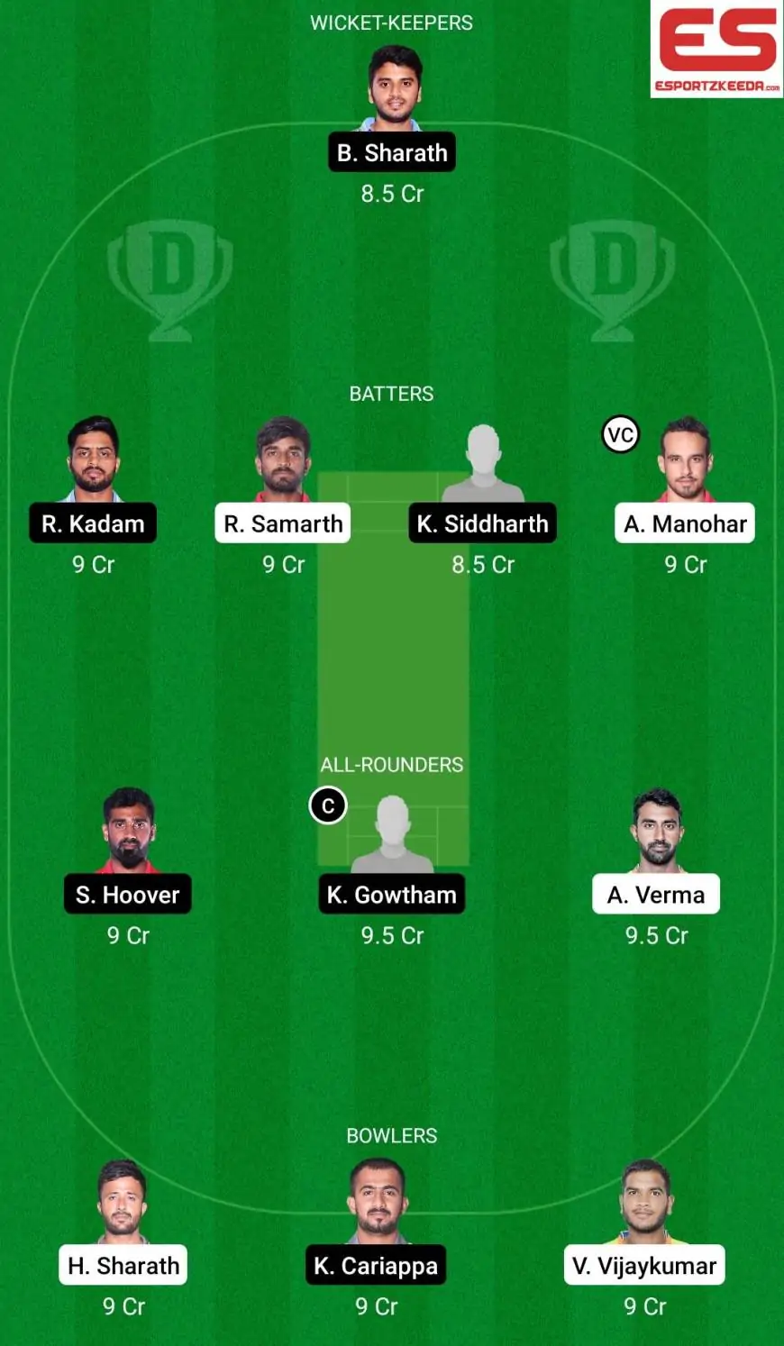 MU vs SS Dream11 Prediction, Fantasy Cricket Ideas, Dream11 Group, Taking part in XI, Pitch Report, Harm Replace- Shriram Maharaja Trophy KSCA T20
