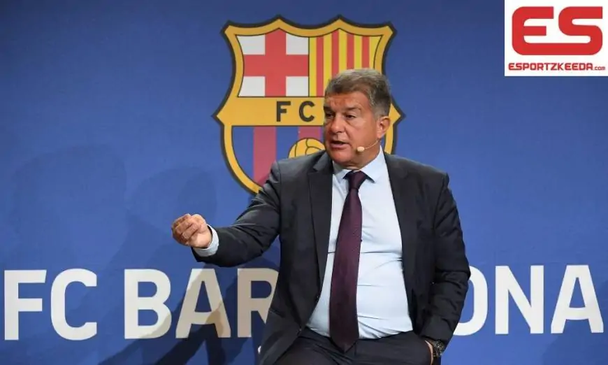 Barcelona President Joan Laporta Rubbishes Claims Of Frenkie de Jong Being 'Supplied' To Chelsea In Assembly with Todd Boehly