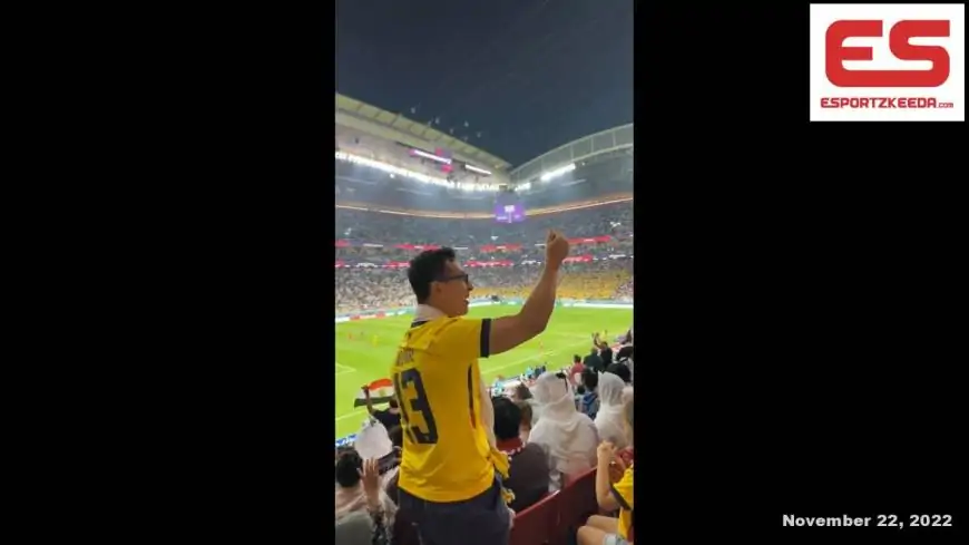 Watch As Ecuador Fan Surrounded By Qatar Followers Taunt Them With 'Cash' Jibe
