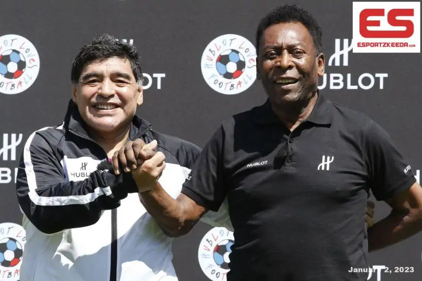 Video Of Pele And Maradona Heading The Ball Between Them Goes Viral After The Brazilian Legend's Demise