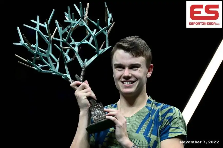 Danish teenager Rune stuns Djokovic to win maiden Paris Masters title