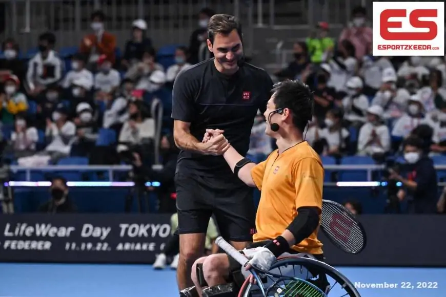 Roger Federer’s first match after retirement for Uniqlo