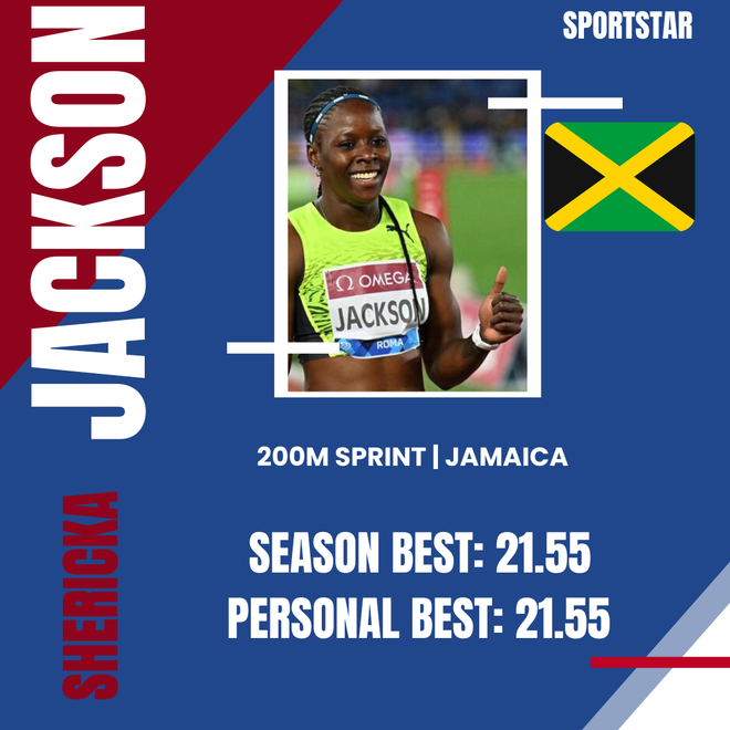 Sprinter Shericka Jackson