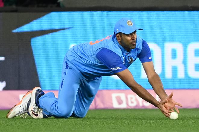 Ravichandran Ashwin grassed a catch while attempting to dismiss Shan Masood of Pakistan 