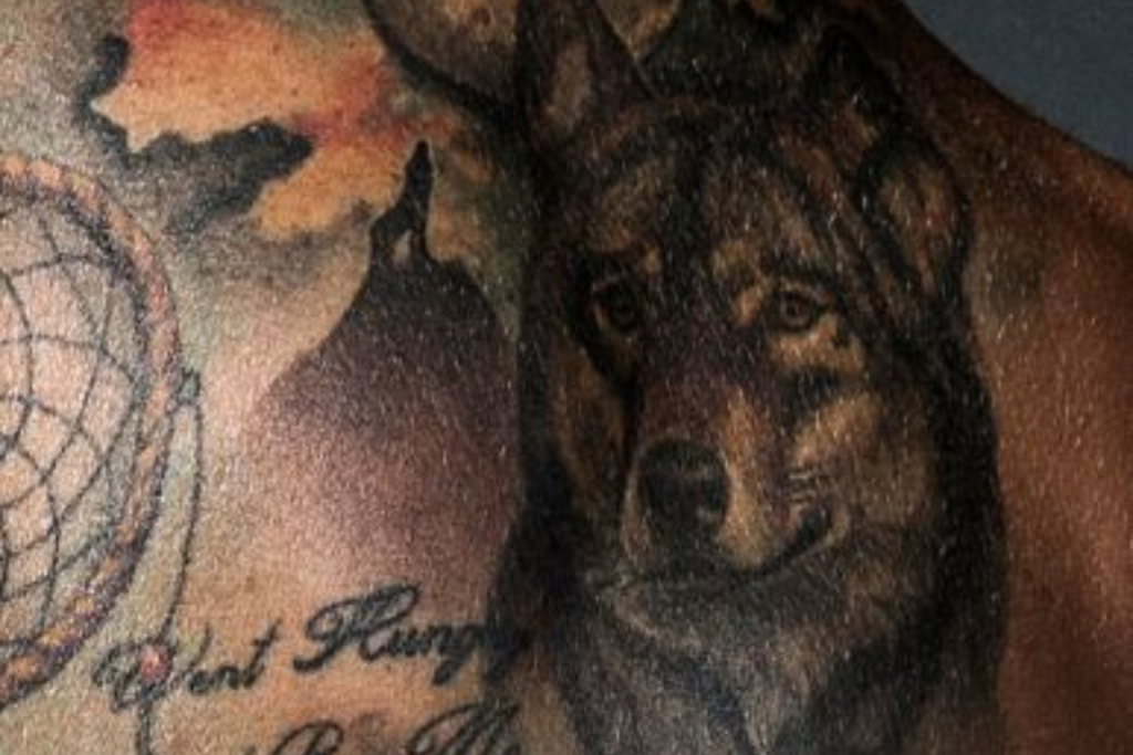 Sergio Ramos Wolf Tattoo