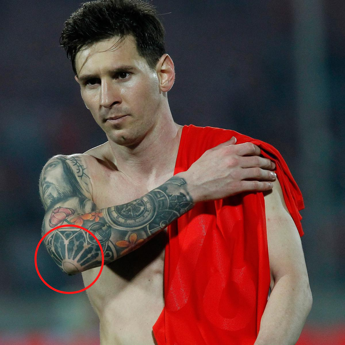 Lionel Messi Hand Tattoo