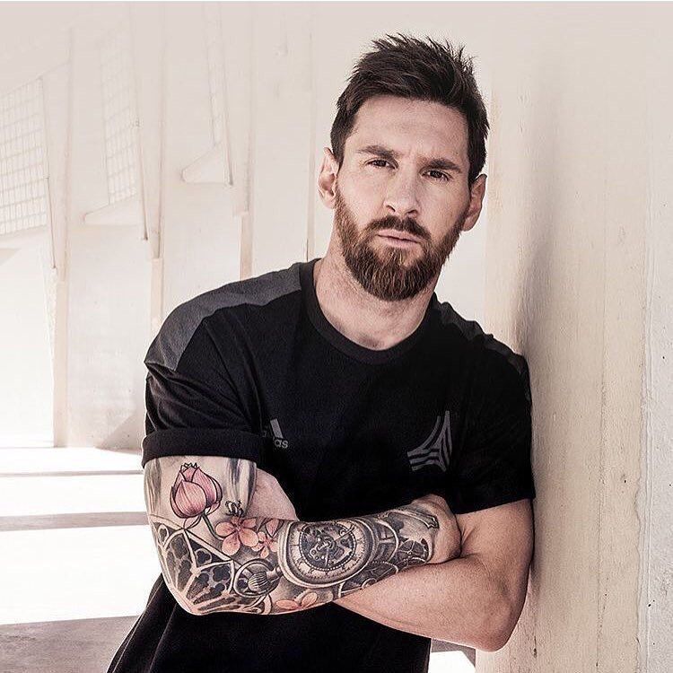 Lionel Messi Clock Tattoo