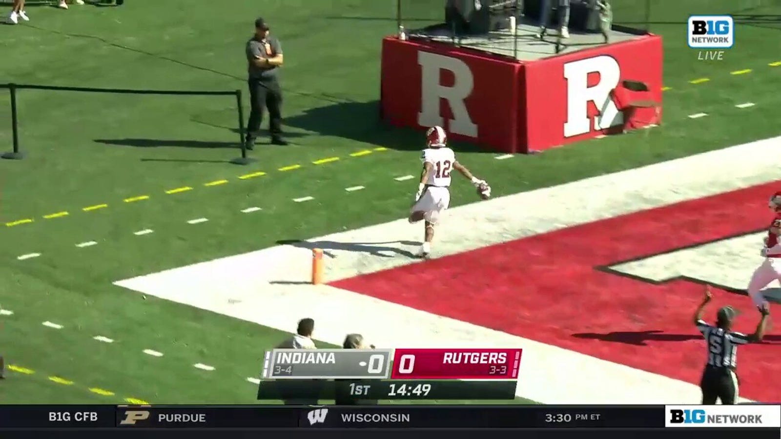 Indiana opens the game with a massive 93-yard kick return TD by Jaylin Lucas