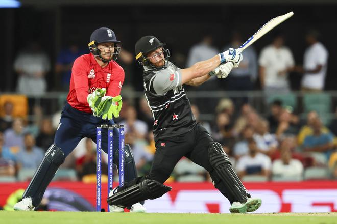 Glenn Phillips scored 62 off 36 balls to give hope to New Zealand, but the team fell short by 20 runs. 